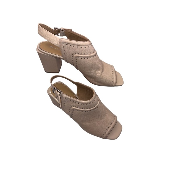 Donald J. Pliner Penny Open Toed Slingback Mule Beige 10M - Picture 2 of 8